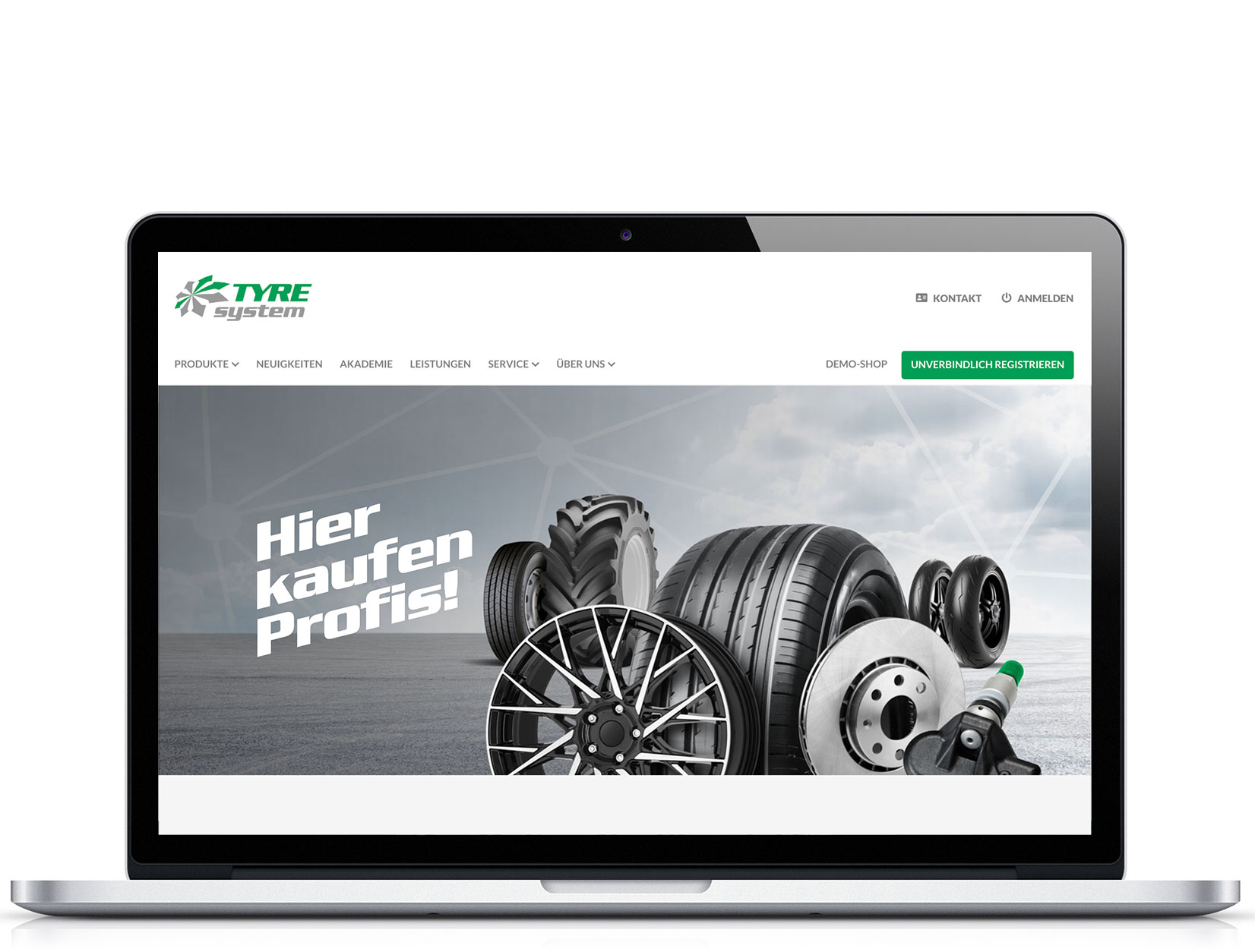 Screenshot des Tyresystem Web-Shop