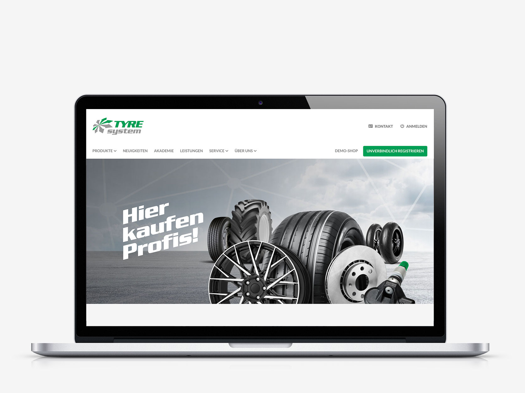 Screenshot des Tyresystem Web-Shop