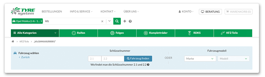Jetzt Kfz-Teile gezielt finden